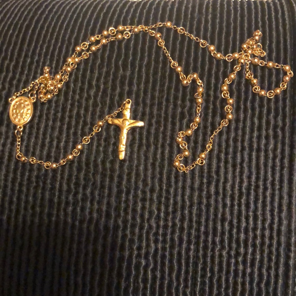 Gold tone rosary